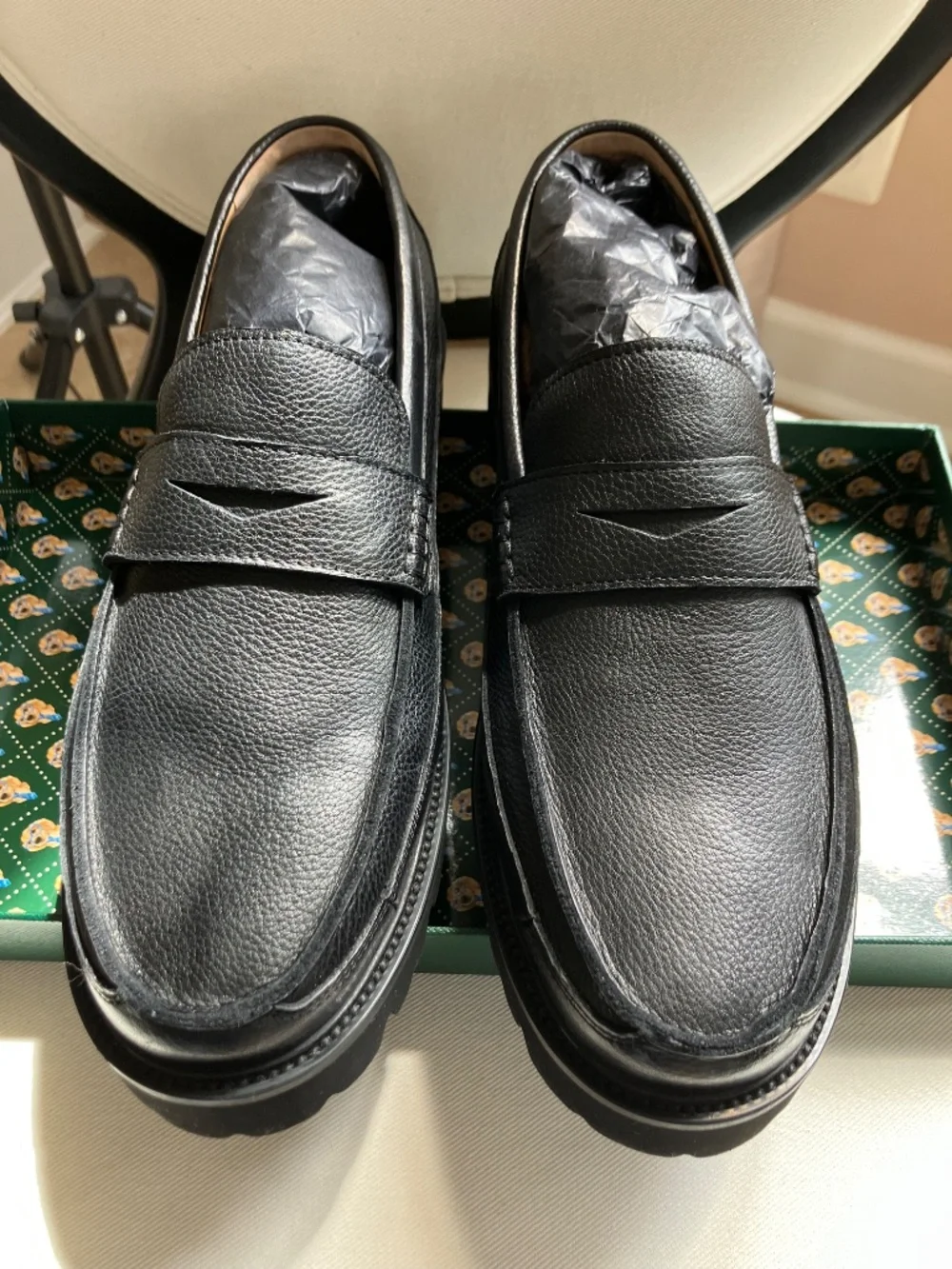 Marc Nolan ADLER LUG PENNY LOAFERS - Size 10